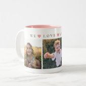 Personalisierte Mutterliebe Zweifarbige Tasse (Vorderseite Links)