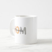 Personalisierte Mutternährwertinformationen Name & Kaffeetasse (Vorderseite Links)