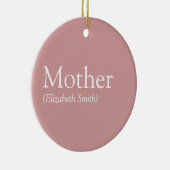 Personalisierte Muttersprache Mama Definition Rose Keramik Ornament (Rechts)