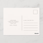 Personalisierte Muttertagsdistanz Postkarte (Rückseite)