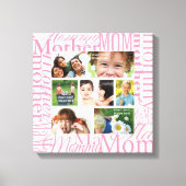 Personalisierte Muttertagsfotografie Leinwanddruck (Vorderseite)