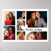 Personalisierte Muttertagsfotografie Poster (Vorne)