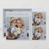 Personalisierte Muttertagsfotokarte Feiertagskarte (Vorne/Hinten)