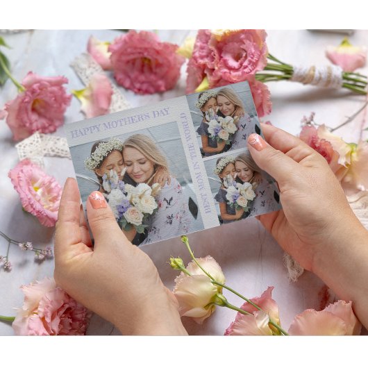 Personalisierte Muttertagsfotokarte Feiertagskarte