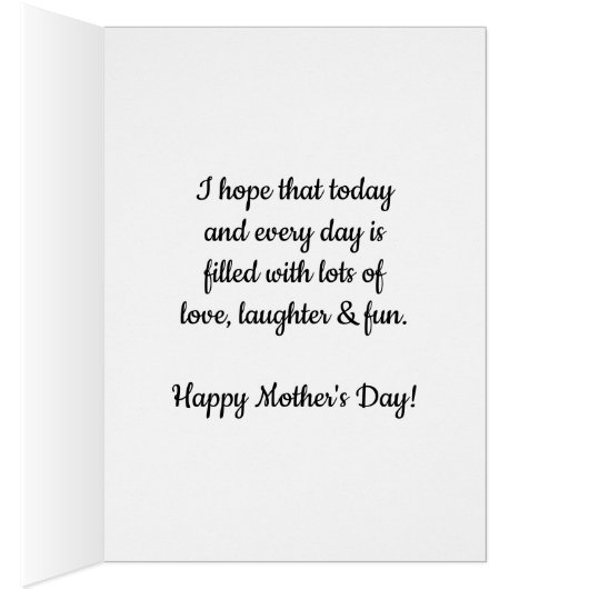 Personalisierte Muttertagskarte (Innen (Rechts))