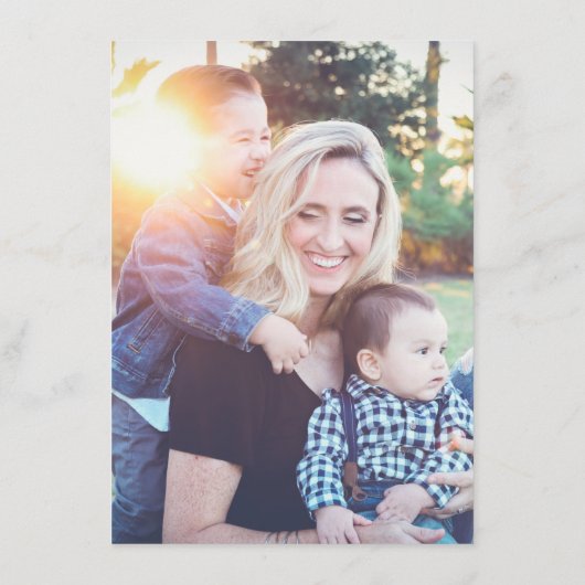 Personalisierte Muttertagskarte Feiertagskarte (Rückseite)