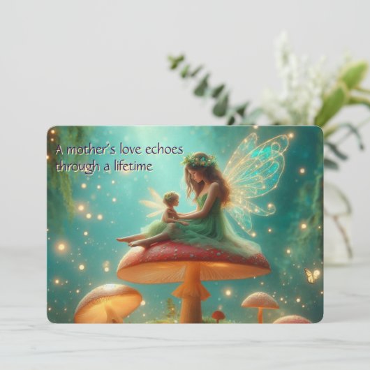 Personalisierte Muttertagskarte Feiertagskarte (Stehend Vorderseite)