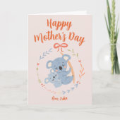 Personalisierte Muttertagskarte Karte (Vorderseite)
