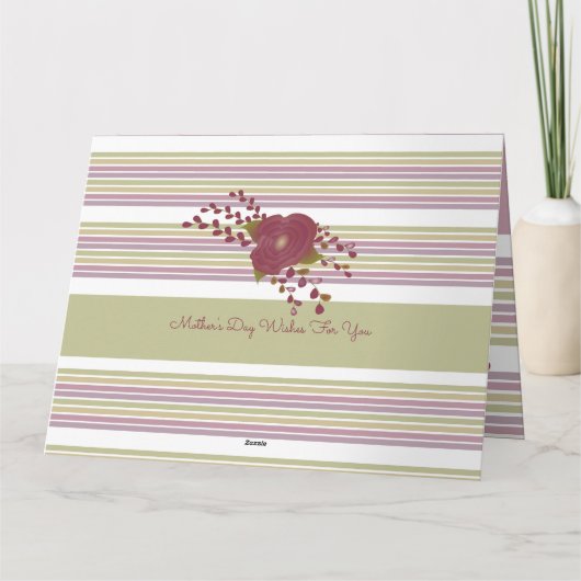 Personalisierte Muttertagskarte Karte (Rückseite)