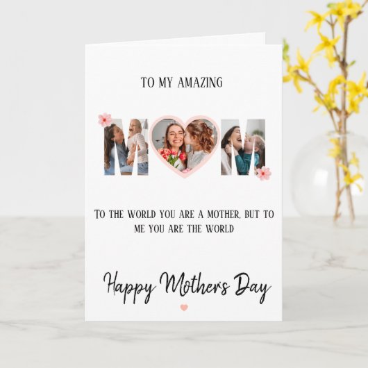 Personalisierte Muttertagskarte Karte (Gelbe Blume)