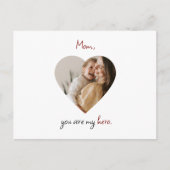 Personalisierte Muttertagskarte Postkarte (Vorderseite)