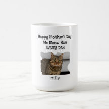 Personalisierte Muttertagskatze Tasse