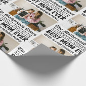 Personalisierte Muttertagszeitung Geschenkpapier (Ecke)
