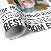 Personalisierte Muttertagszeitung Geschenkpapier (Rolleneckpunkt)