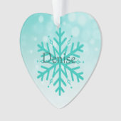 Personalisierte Myasthenia Gravis Warrior Snowflak Ornament (Vorderseite)