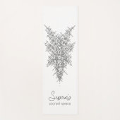 Personalisierte mystische "Name's Sacred Space" Yo Yogamatte (Vorderseite)