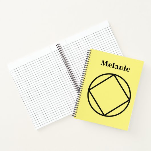 Personalisierte NA-Geschenke mit beliebigen Namen, Notizblock (Innenseite)