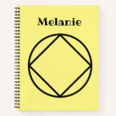 Personalisierte NA-Geschenke mit beliebigen Namen, Notizblock (Vorderseite)