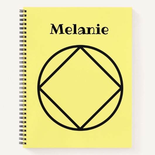 Personalisierte NA-Geschenke mit beliebigen Namen, Notizblock (Vorderseite)