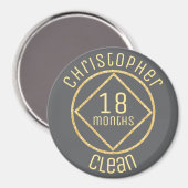 Personalisierte NA Narcotics Anonyme 18 Monate Kar Magnet (Vorderseite/Rückseite)