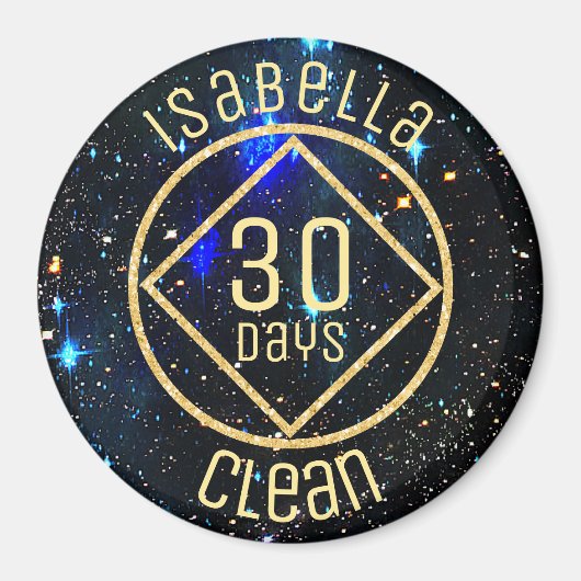 Personalisierte NA-Narcotics Anonymisierte Tageska Magnet (Vorne)