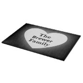 Personalisierte Nachname Cutting Board Schneidebrett (Ecke)