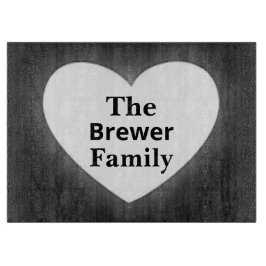 Personalisierte Nachname Cutting Board Schneidebrett