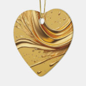 Personalisierte Nachricht Farbiges Herzgeschenk "G Keramik Ornament (Links)