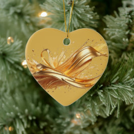 Personalisierte Nachricht Farbiges Herzgeschenk "G Keramik Ornament