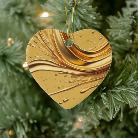 Personalisierte Nachricht Farbiges Herzgeschenk "G Keramik Ornament (Baum)