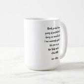 Personalisierte Nachricht für die Schwiegermutter Kaffeetasse (VorderseiteRechts)