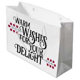 Personalisierte Nachricht: Merry and Bright Große Geschenktüte