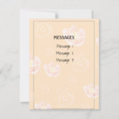 Personalisierte Nachrichten für Ihre Liebe Dankeskarte (Rückseite)