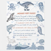 Personalisierte Nachrichtenblanket, perfektes Gesc Fleecedecke (Vorderseite)