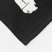 Personalisierte Nagelfahne, rote Linie Fleecedecke (Ecke)