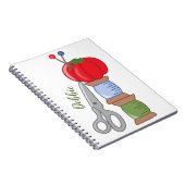 Personalisierte Nähbegriffe Notizblock (Rechte Seite)