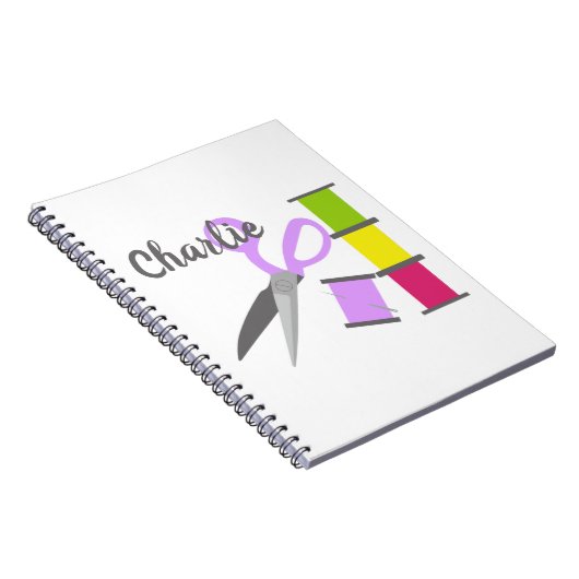 Personalisierte Nähbegriffe Notizblock (Rechte Seite)