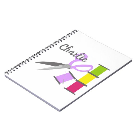 Personalisierte Nähbegriffe Notizblock (Linke Seite)