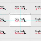 Personalisierte Nähetiketten für Cut und Nähen Stoff (Kachel)