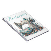 Personalisierte Nähmaschine Notizblock (Rechte Seite)