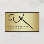 Personalisierte Nähnadel Thread Seamstress Visitenkarte (Vorderseite)
