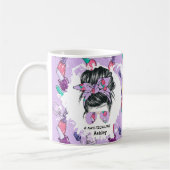 Personalisierte Nail Tech Life Lila Tasse (Links)