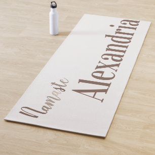 Personalisierte Namaste Script Typografie Yogamatte