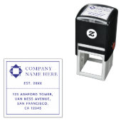 Personalisierte Name für moderne Firmenlogos Permastempel (Beispiel)