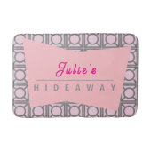 Personalisierte Name Hideaway MCM Badematte (Vorderseite)