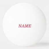 personalisierte Name Tischtennisbälle Tischtennisball (Vorderseite)