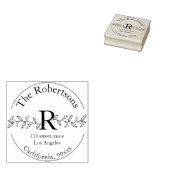 personalisierte Name und Anschrift Briefmarke Gummistempel (Stempel)