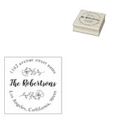 personalisierte Name und Anschrift Briefmarke Gummistempel (Stempel)