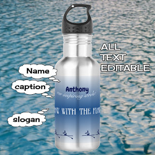 Personalisierte Name und Crew der Textreihenfolge Edelstahlflasche