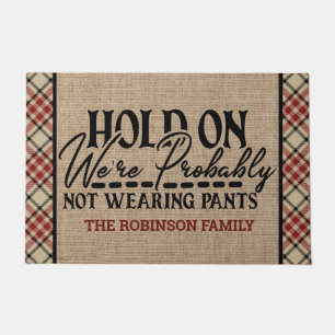 Personalisierte NAME, wenn Sie keine Säuglinge tra Fußmatte